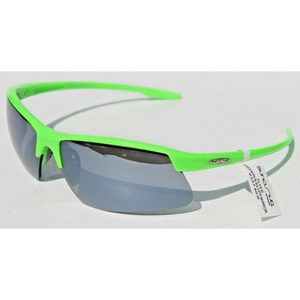 SUNCLOUD Flyer POLARIZED Sunglasses Green/Silver